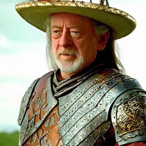 Prompt: theoden king of rohan wearing sombrero