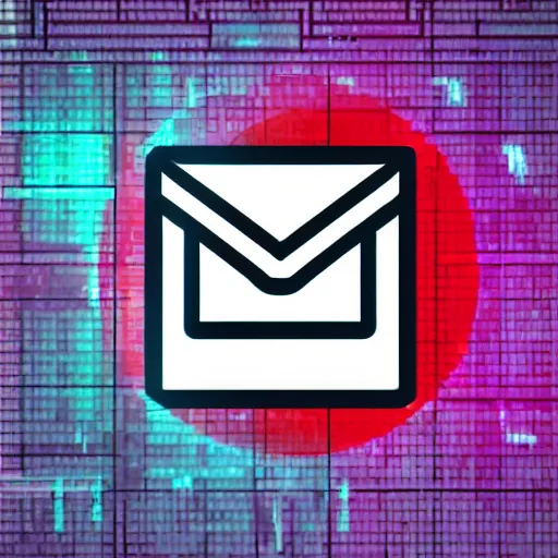 Image similar to email cyberpunk, icon, detailed