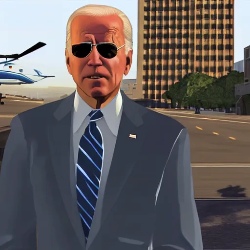 Image similar to Joe Biden in Grand Theft Auto