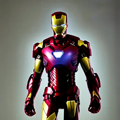 Image similar to still photo of futuristic bleeding edge iron man suit from comics, highly detailed, photorealistic portrait, bright studio setting, studio lighting, crisp quality and light reflections, unreal engine 5 quality render