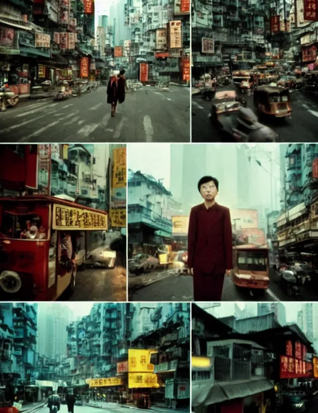 Image similar to hong kong 1 9 2 0, kodak film, hyper real, stunning moody cinematography, with anamorphic lenses, by wong kar - wai, very detailed