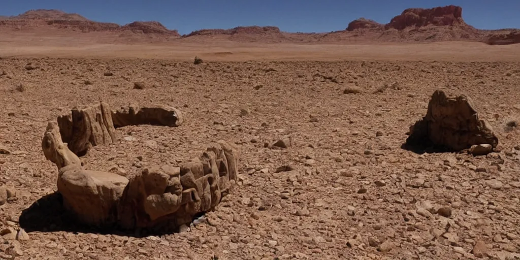 Image similar to and ancient time machine created 2 million years ago found in desert of utah