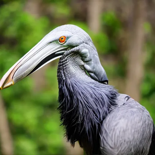 Prompt: a giant shoebill