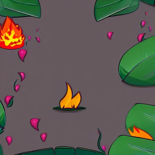 Image similar to leafy bfdi on fire