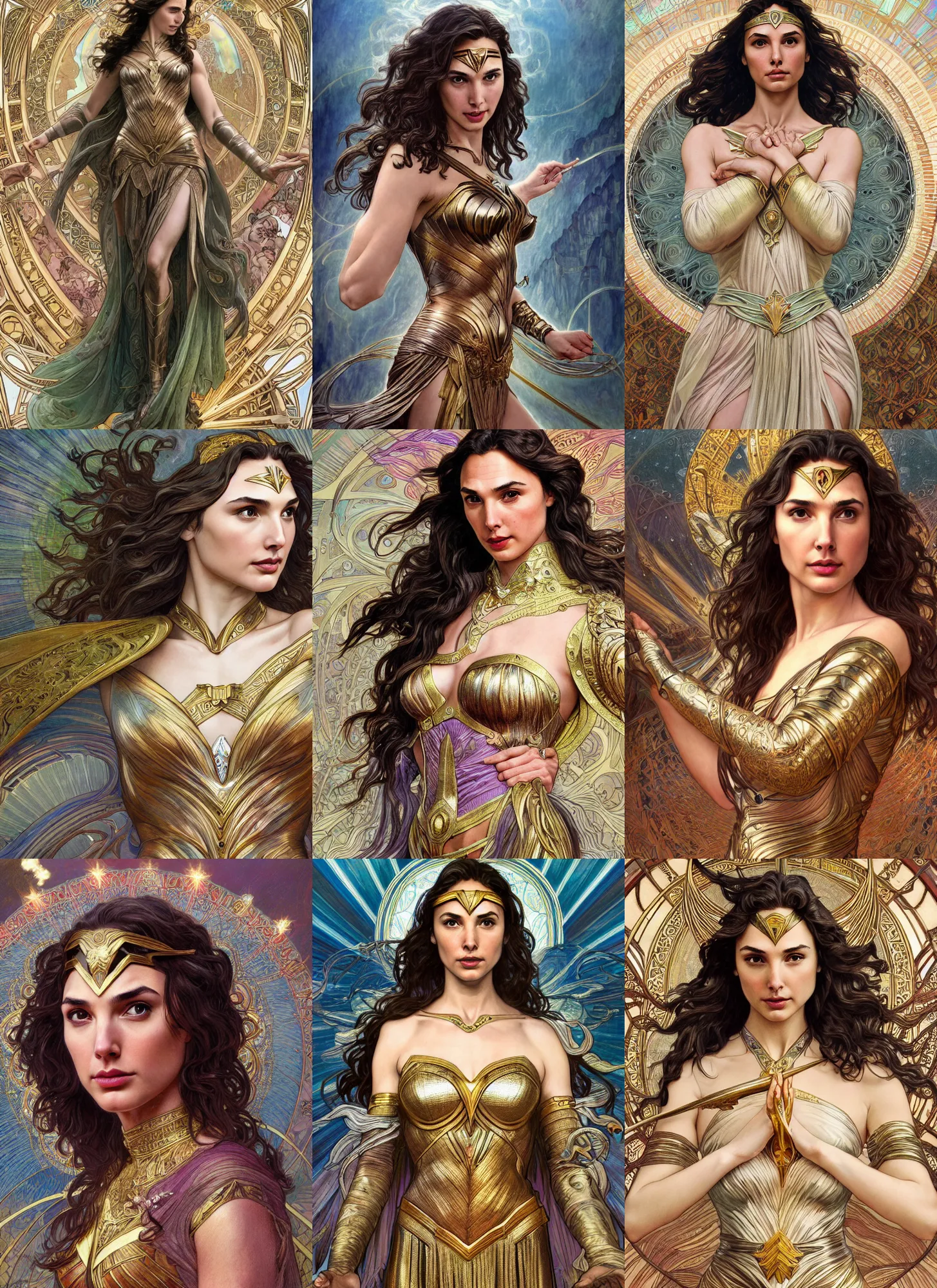 Prompt: gal gadot as Godness of Love, cute, fantasy, intricate, elegant, highly detailed, digital painting, 4k, HDR, concept art, smooth, sharp focus, illustration, art by alphonse mucha,artgerm, H R Giger, beautiful detailed intricate insanely detailed octane render, 8K artistic photography, photorealistic,
