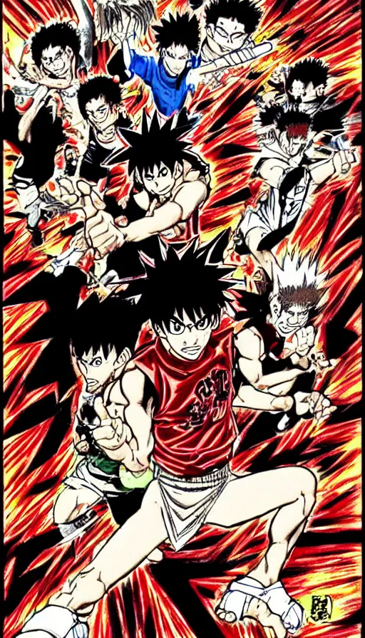 Image similar to rage, by yoshihiro togashi