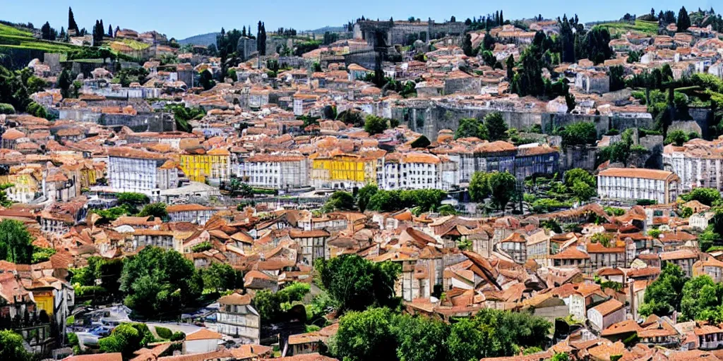 Prompt: Portuguese city of Amarante