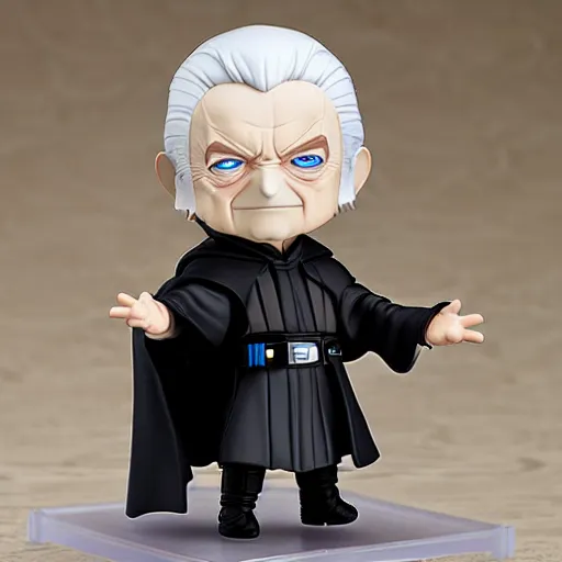 Image similar to nendoroid darth sidious emperor palpatine, detailed, custom