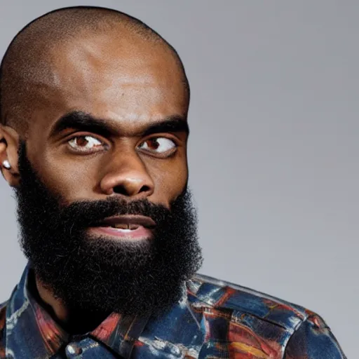 Image similar to photograph of Mc Ride from death grips