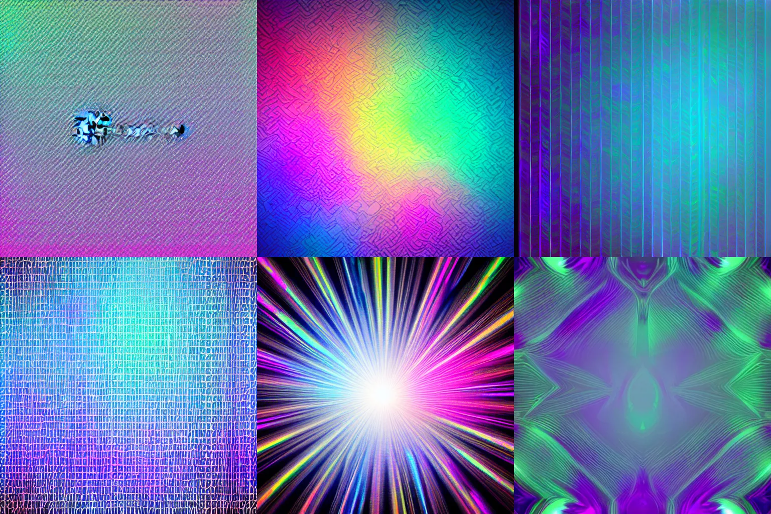 Prompt: Holographic brushed background