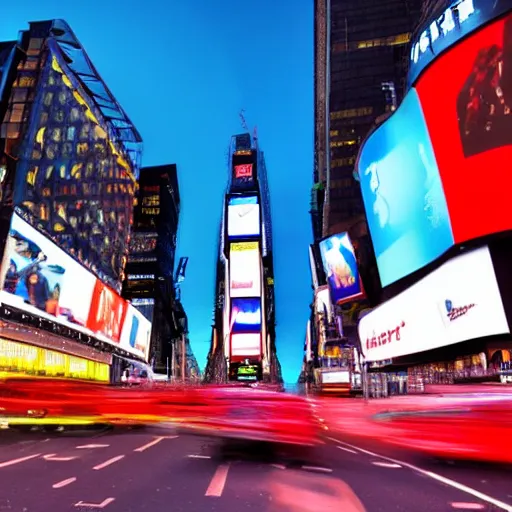 Prompt: london style time square, 4k