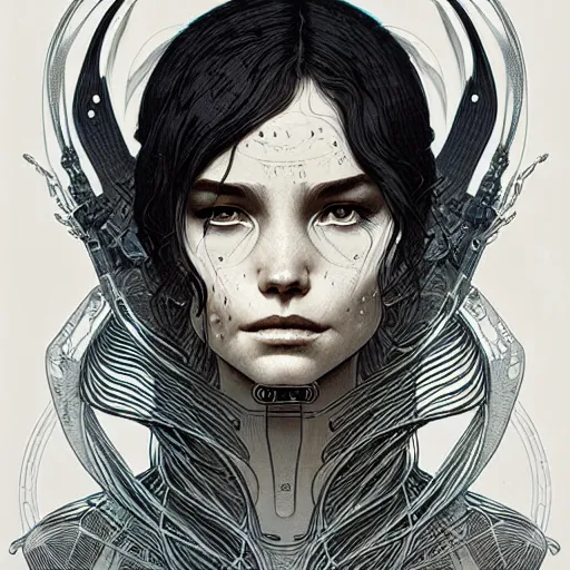 Image similar to portrait soft light, by killian eng and joe fenton and martin deschambault and conrad roset, inspired by elysium movie, etching, fine, sharp high detail,