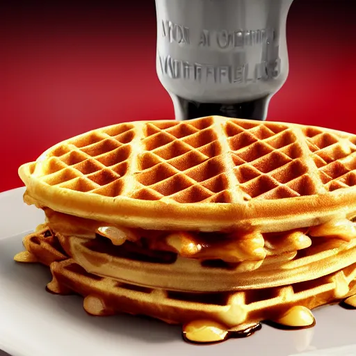 Prompt: wafflehouse professional advertising photography