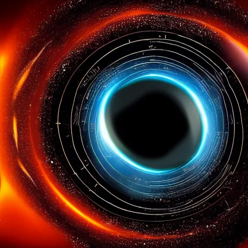 Prompt: bitcoin as a black hole in interstellar