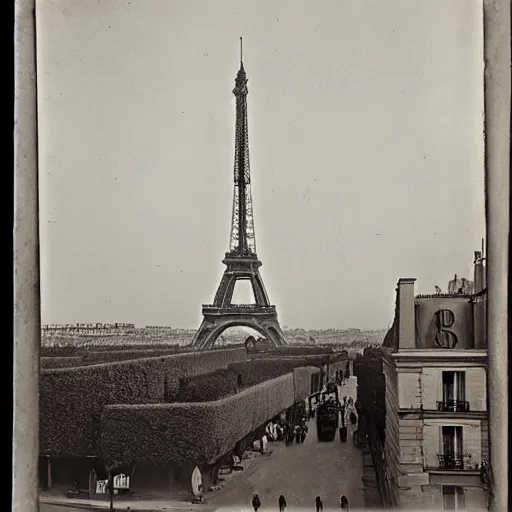 Prompt: antique photograph of paris from the 1 9 th century, art by eugene atget,