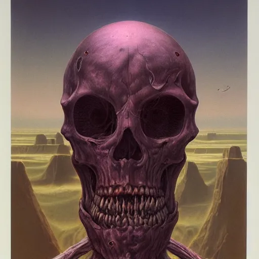 Prompt: memento mori by wayne barlowe