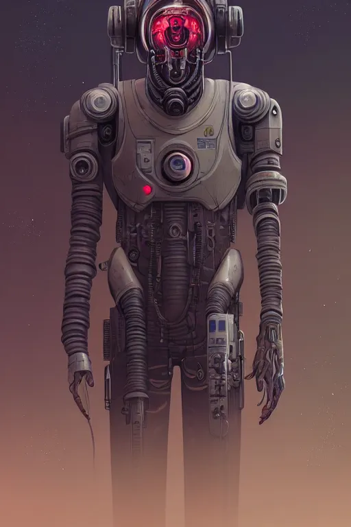 Prompt: ultra realistic style illustration, handsome alluring nasa cyborg in an apocalyptic wasteland, gorgeous face, cyberpunk, sci - fi, fantasy, intricate, elegant, highly detailed, digital painting, artstation, concept art, smooth, sharp focus, illustration, art by mansik yang and rashed alakroka and simon stalenhag and wlop