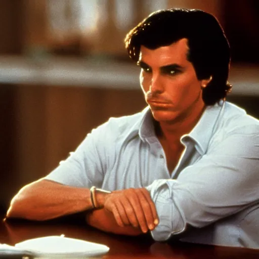 Prompt: christian bale in goodfellas