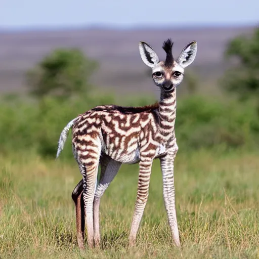 Image similar to photo of an aardwolf giraffe hybrid