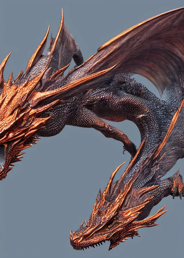 Prompt: ultra detailed rendering of a 6-dimensional eternal dragon, raytracing, 8K