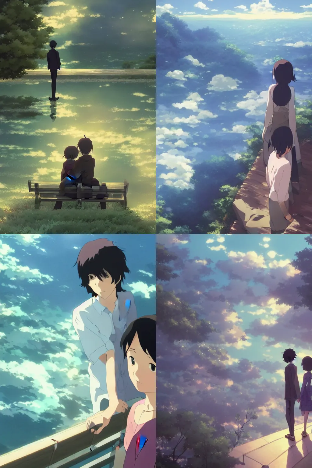 Prompt: romance movie by makoto shinkai, visually stunning
