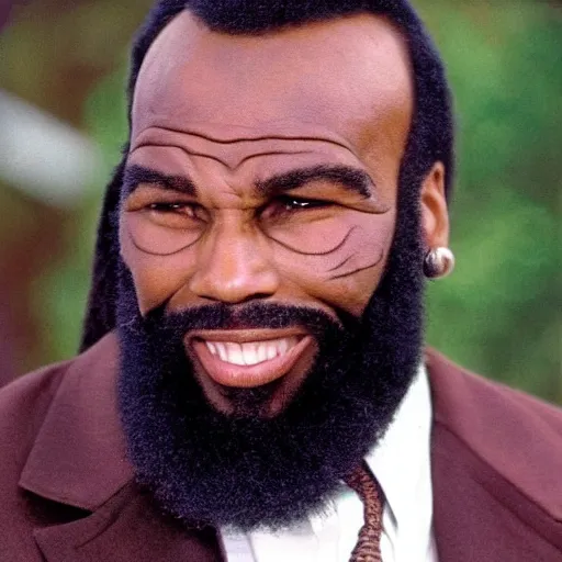 Image similar to mr. t receding hairline, bad haircut