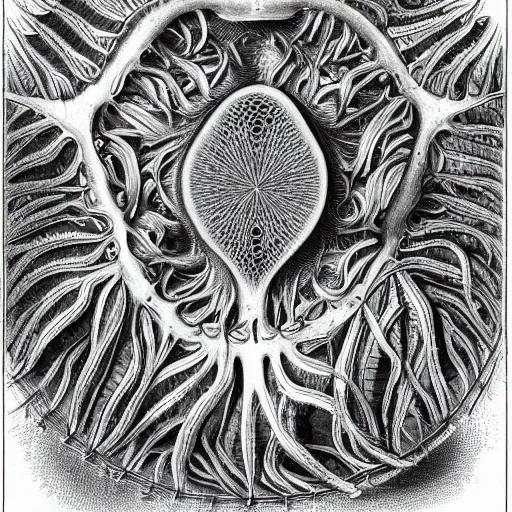 Image similar to drawing by haeckel