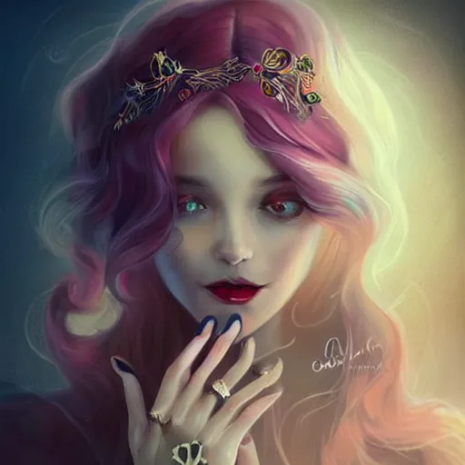 Prompt: beautiful concept art, open hand with beautiful ring, in the style of anna dittman, jazzy, high end brand