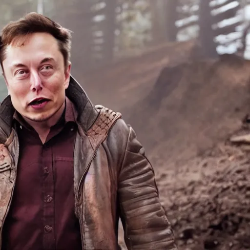 Prompt: elon musk in the movie dragon riders of birch, mega detailed 8K, 8K, cinematic, sharp focus, funny camera shot