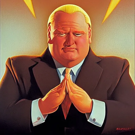 Prompt: auric goldfinger by ralph mcquarrie