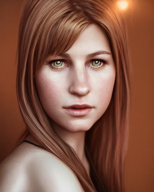 Prompt: Beautiful art portrait of hayley berry as Rachel Green in friends, atmospheric lighting, intricate detail, cgsociety, hyperrealistic, octane render, RPG portrait, ambient light, dynamic lighting