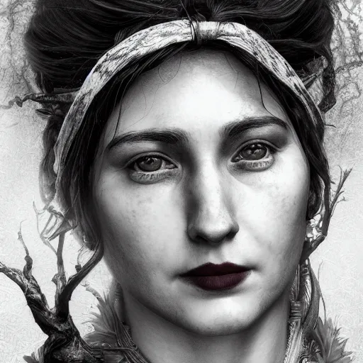 Image similar to closeup portrait of a Woman with four arms, inspired by Ferdinand Knab, artstation, 8k, photorealism