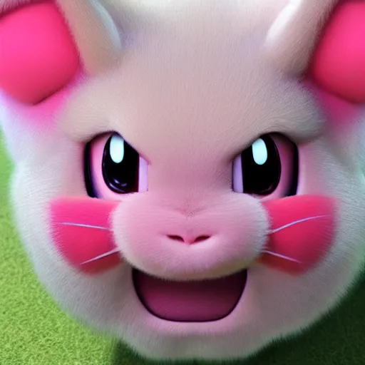 Prompt: Photorealistic depiction of Jigglypuff from pokemon as a real animal