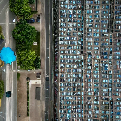 Prompt: drone image of the tallest person ever