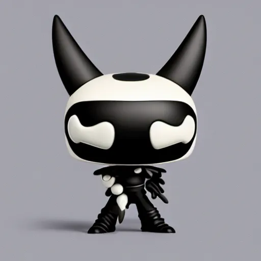 Prompt: hollow knight funko pop, product photography