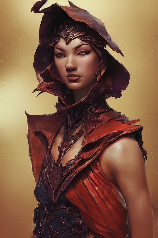 Prompt: portrait of the dome diceling dancer wearing hall cape by artgerm and Craig Mullins, James Jean, Andrey Ryabovichev, Mark Simonetti and Peter Morbacher 16k
