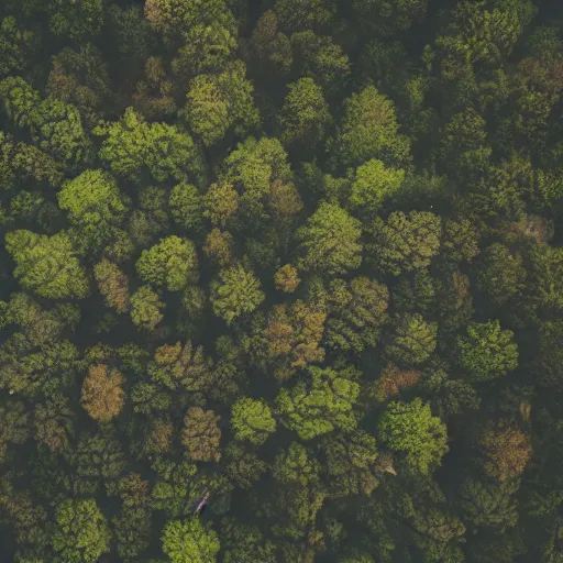 Image similar to a forest growing on the upper part of an elephants body