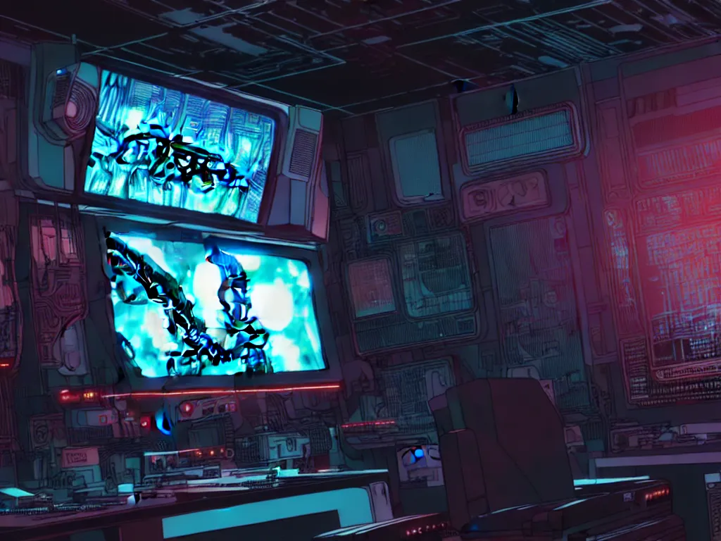 Prompt: a comic book page of a giantic retrofuturistic monitor made by elephant heads, a digital music sheet displayed in the screen, futuristic, cyberpunk, xenomorphic, biomechanical, posthuman, liminal, realistic, ultra detailed, 8 k, cycles render engine, chromatic aberration, dof