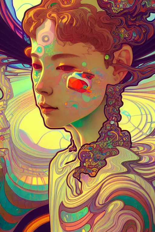 Image similar to acid trip, highly detailed, digital painting, artstation, sharp focus, illustration, art by tan zi and ayanamikodon and alphonse mucha and wlop