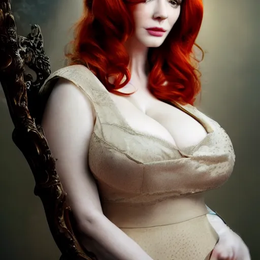 Prompt: photo of a gorgeous christina hendricks, realistic, professionally, professionally color graded, full body shot, succubus, sharp focus, 8 k high definition, insanely detailed, intricate, elegant