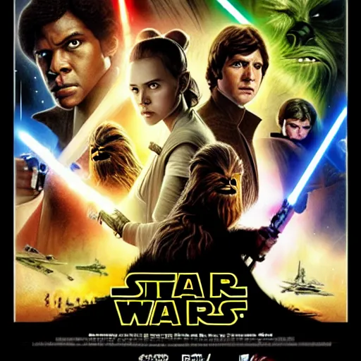 Image similar to star wars episode x movie poster