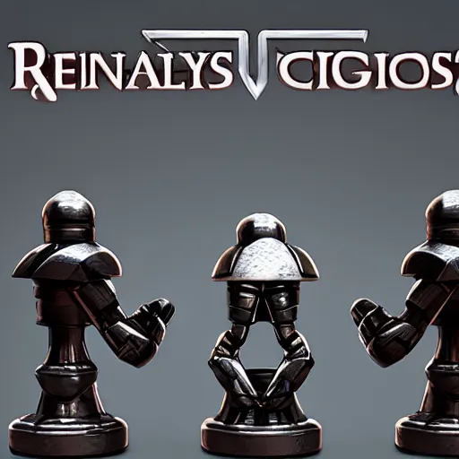 Prompt: cylons pay chess, unreal engine