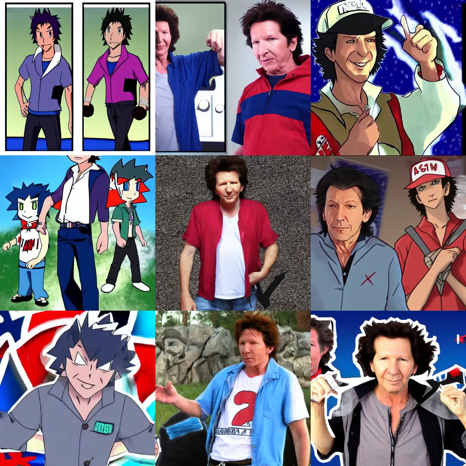Prompt: neil breen in ash ketchum clothes, neil breen face