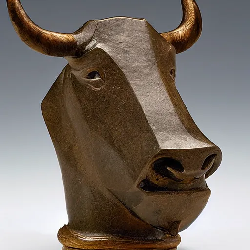 Image similar to A bull chess piece,