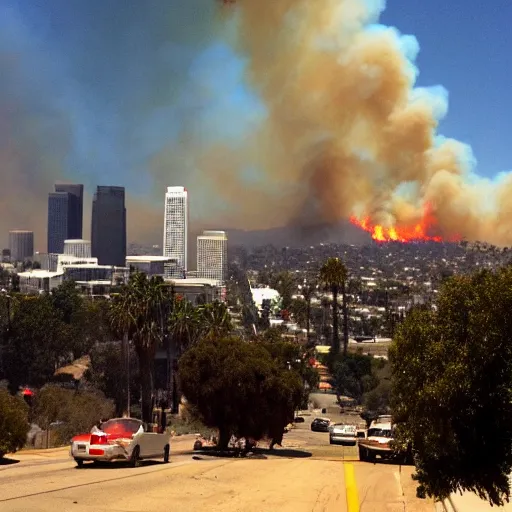 Prompt: Los Angeles burning,