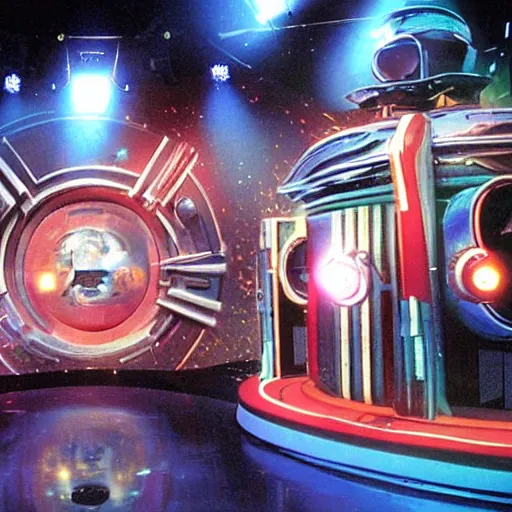 Prompt: stage at the beginning of time in hitchhikers guide to the galaxy
