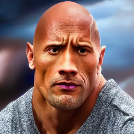 Image similar to Dwayne Johnson in Avatar 4K quality super realistic