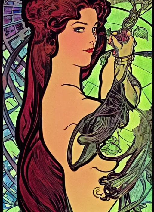 Prompt: a beautiful young woman. she is an elf, a fairy. well composed, clean elegant painting, beautiful detailed face. retro comic book art by steve ditko and jack kirby and ( alphonse mucha )
