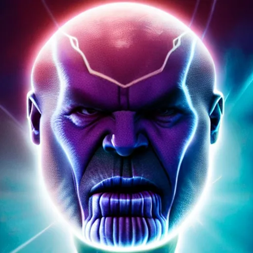 Prompt: thanos as a soccer ball, hyperrealistic, photography, cinematic lighting, award winning