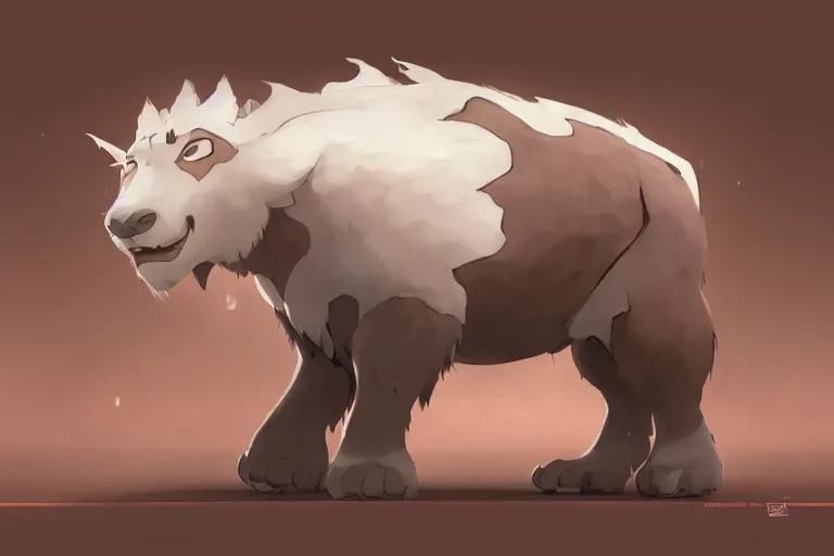 Image similar to Appa from the last Airbender , made by Stanley Artgerm Lau, WLOP, Rossdraws, ArtStation, CGSociety, concept art, cgsociety, octane render, trending on artstation, artstationHD, artstationHQ, unreal engine, 4k, 8k,